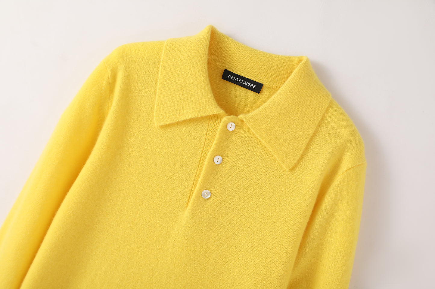 100% cashmere Warm and cozy women's cashmere polo shirt