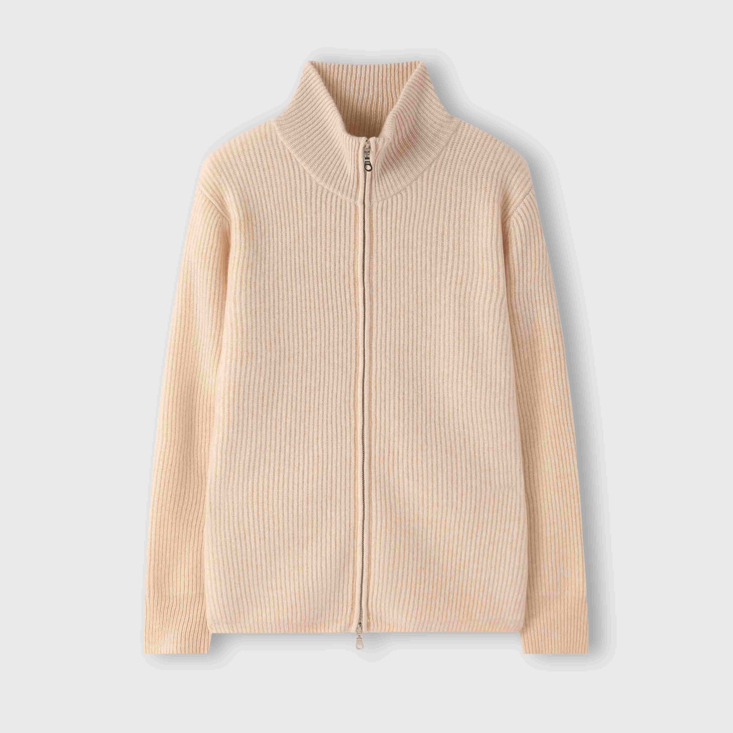 100% cashmere Fashionable warm double head zipper men's cashmere jacket