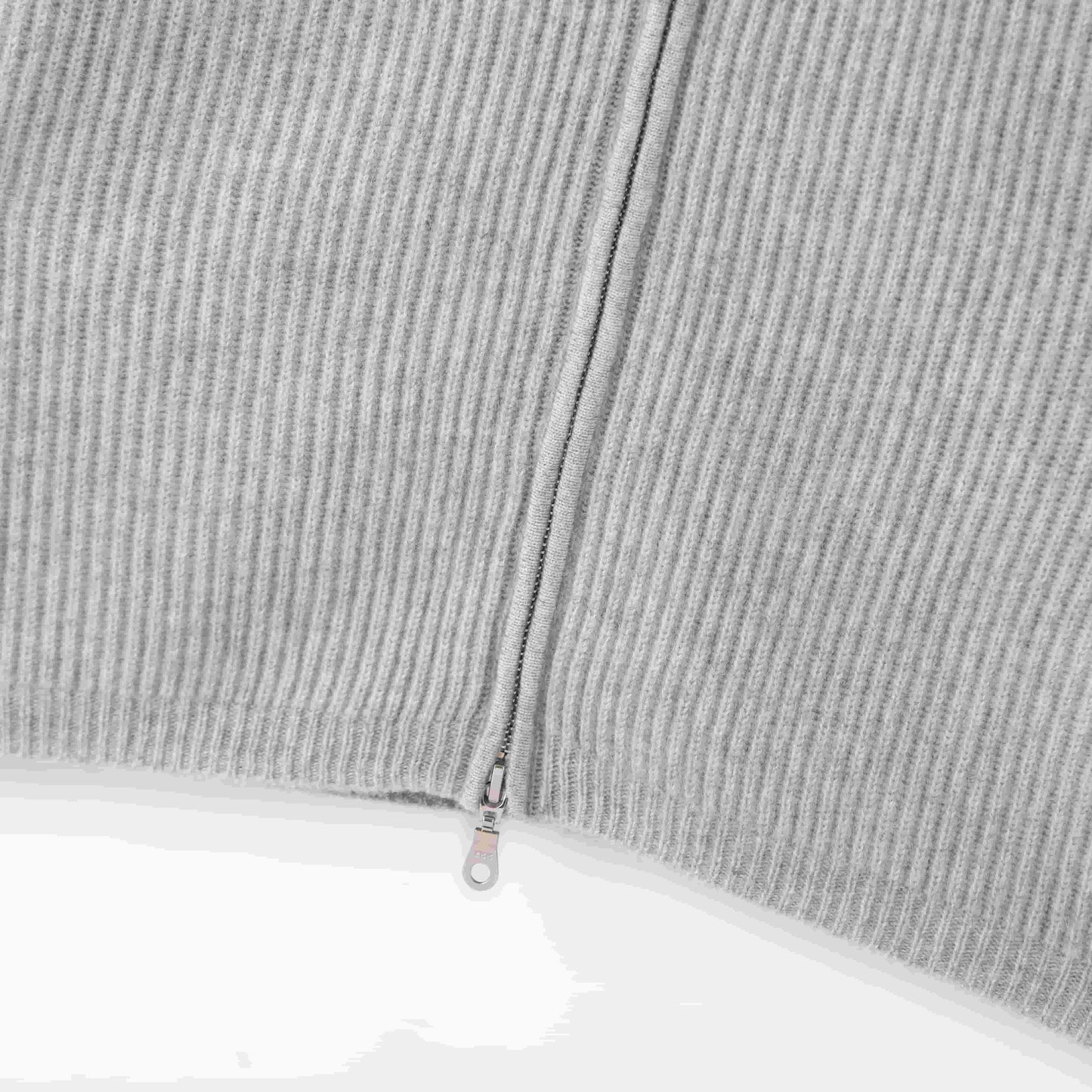 100% cashmere Fashionable warm double head zipper men's cashmere jacket