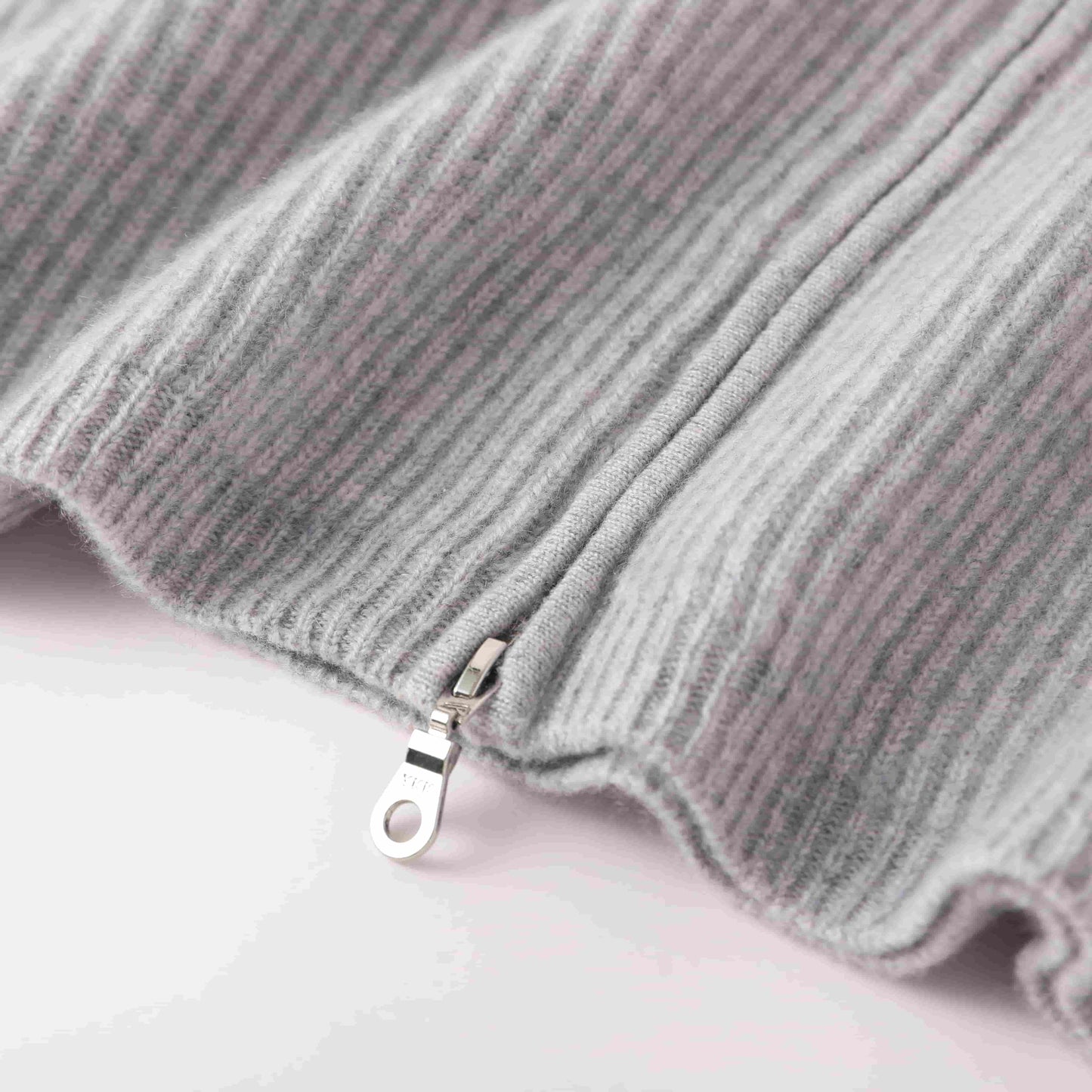 100% cashmere Fashionable warm double head zipper men's cashmere jacket