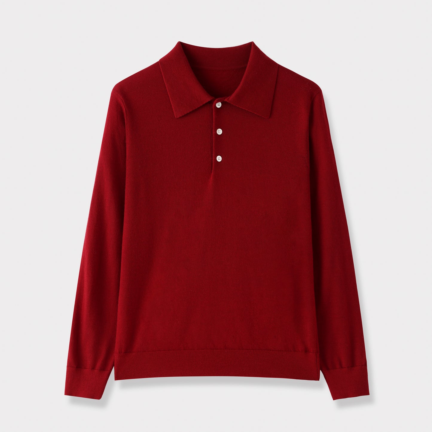 100% Cashmere Polo Neck Worsted Craftsmanship Elegant Texture Women's Cashmere Sweater