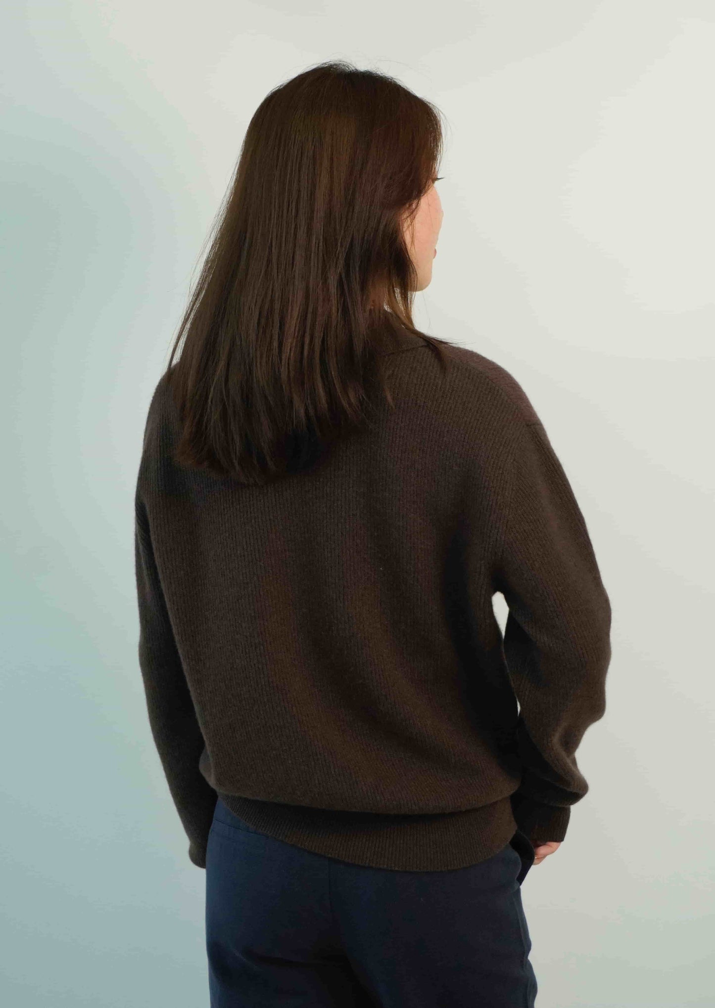 100% cashmere Warm, soft, elegant, handsome and versatile polo neck jacket cashmere sweater