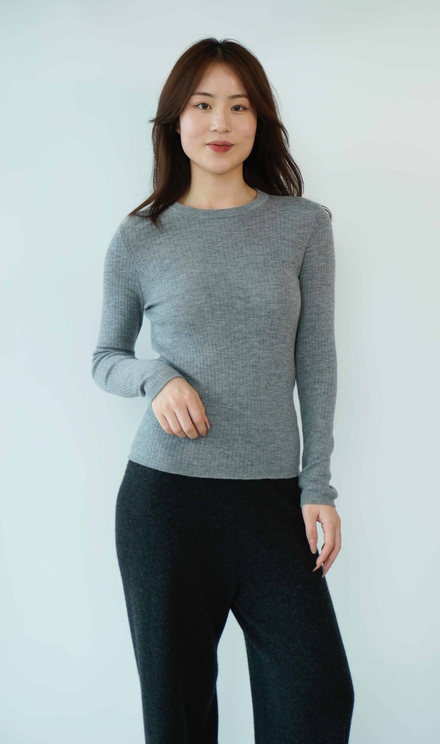100% Cashmere Soft, cozy, breathable and elegant ladies worsted cashmere sweater