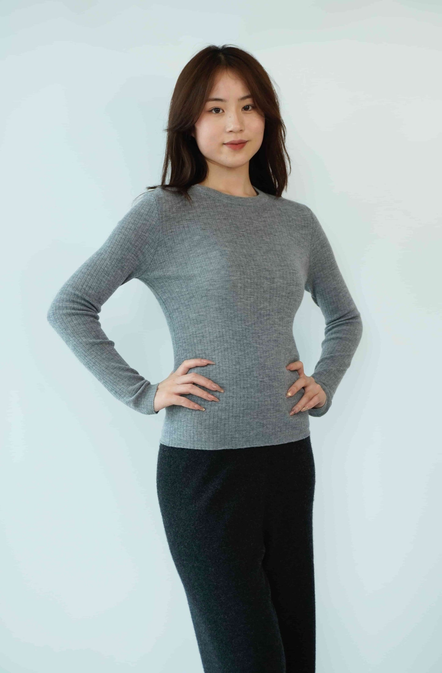 100% Cashmere Soft, cozy, breathable and elegant ladies worsted cashmere sweater