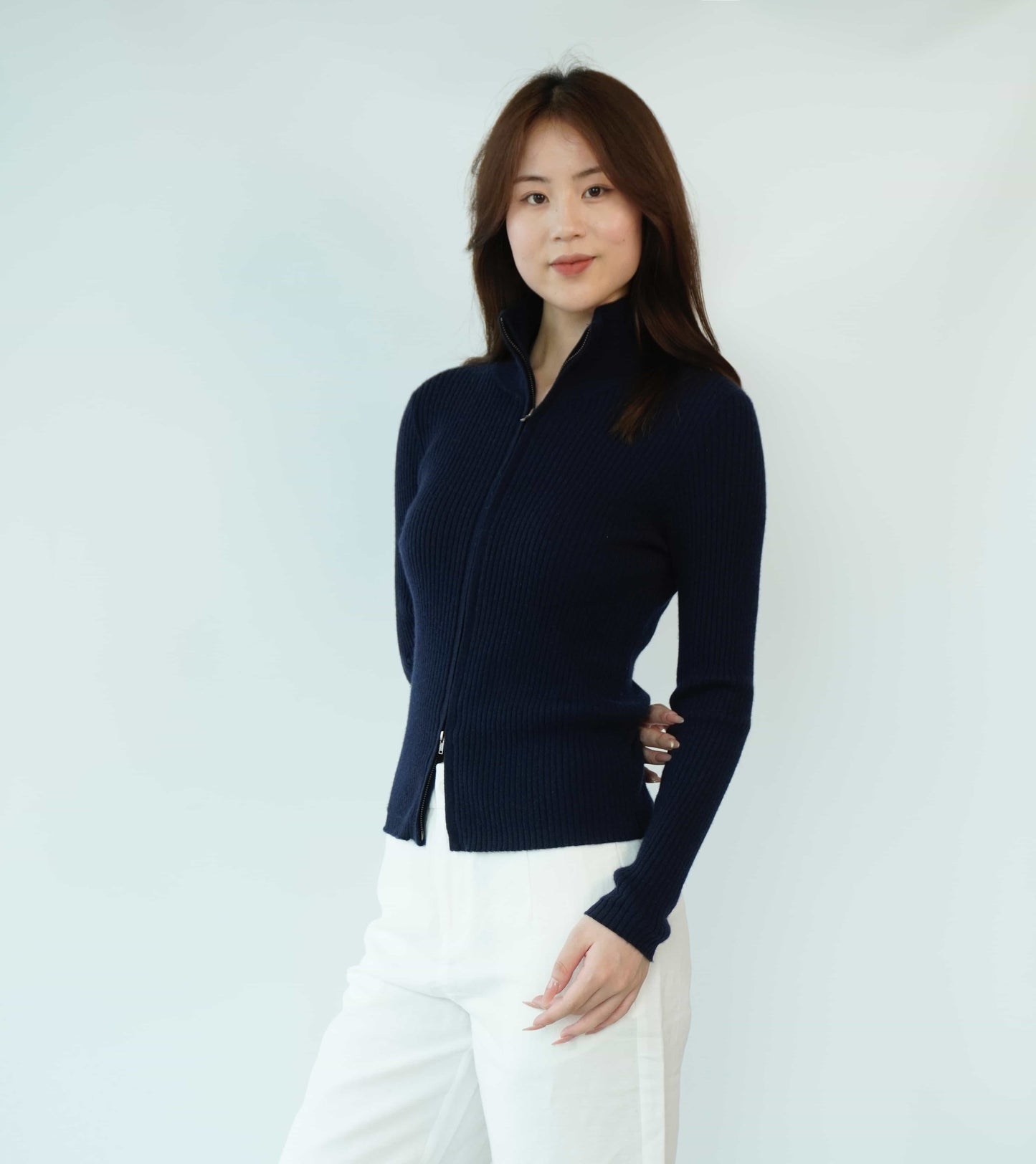 100% Cashmere Top Worsted Ladies Jacket Cashmere Sweater