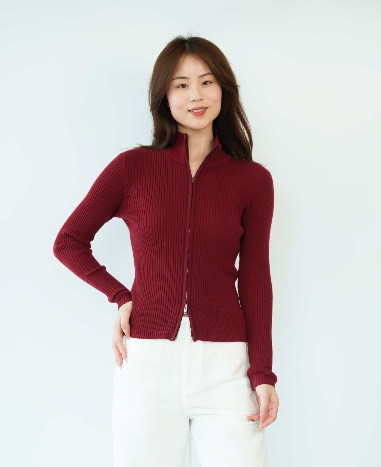 100% Cashmere Top Worsted Ladies Jacket Cashmere Sweater