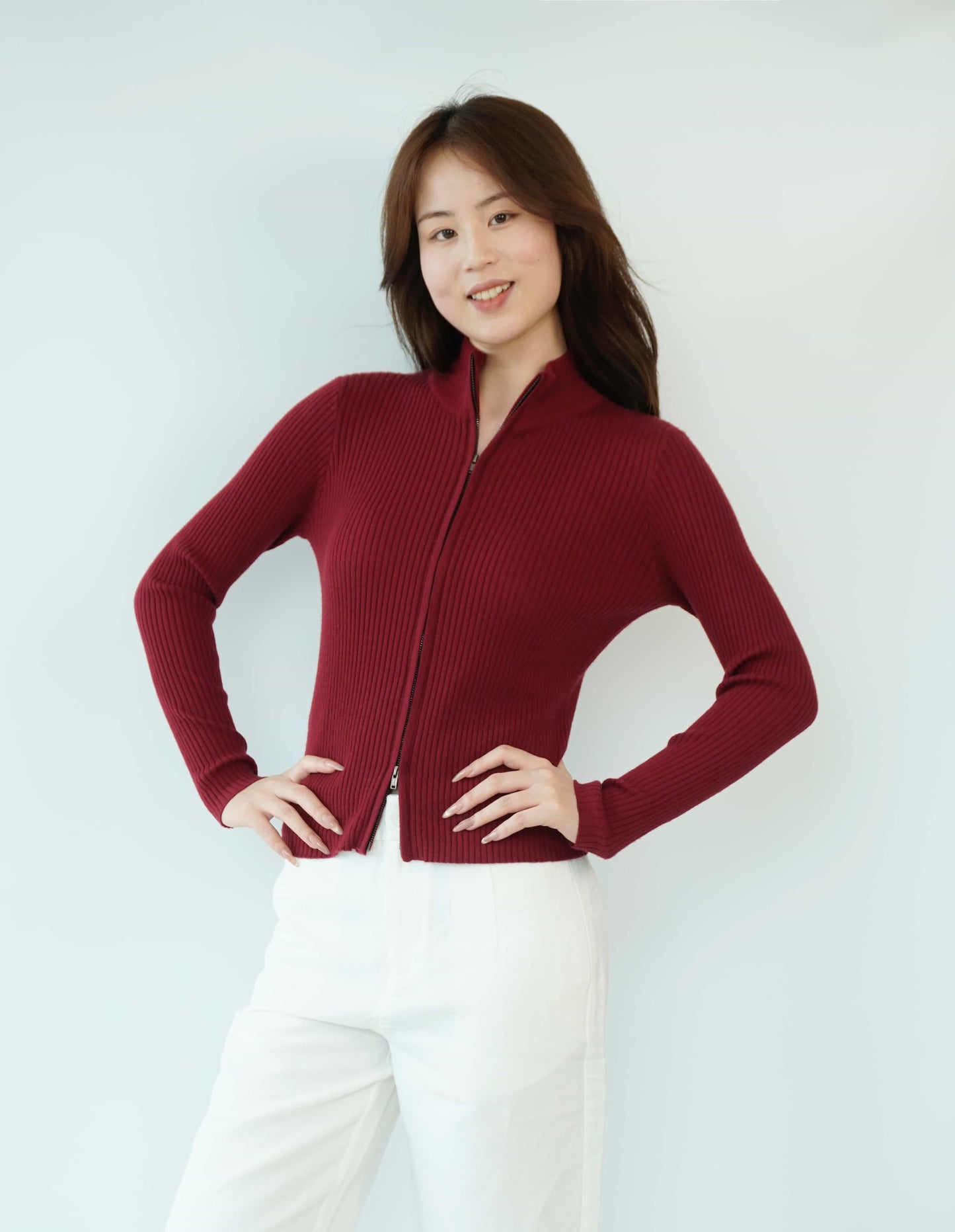 100% Cashmere Top Worsted Ladies Jacket Cashmere Sweater