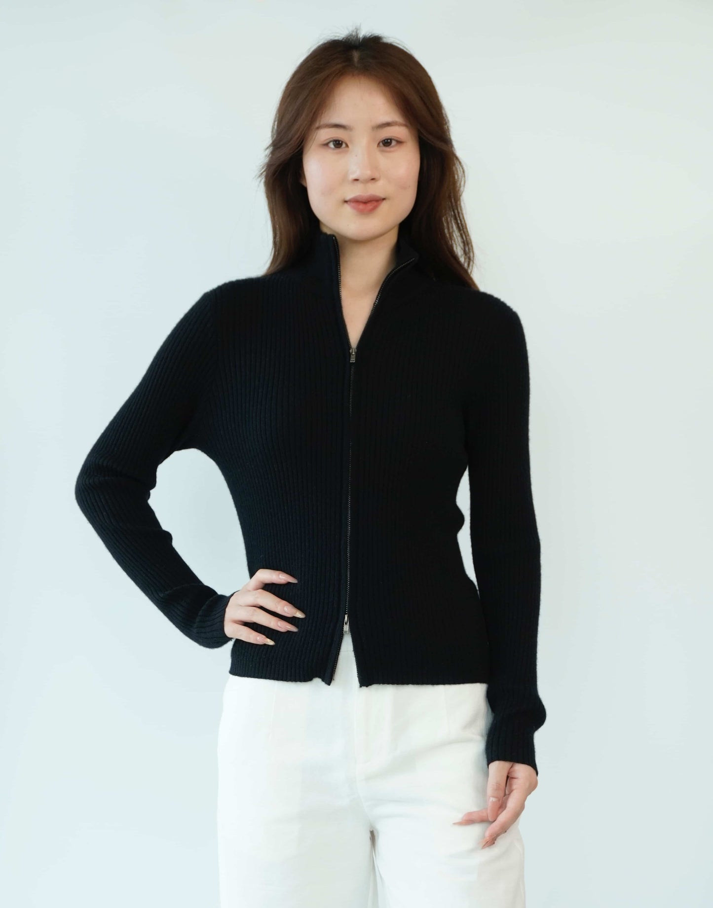 100% Cashmere Top Worsted Ladies Jacket Cashmere Sweater