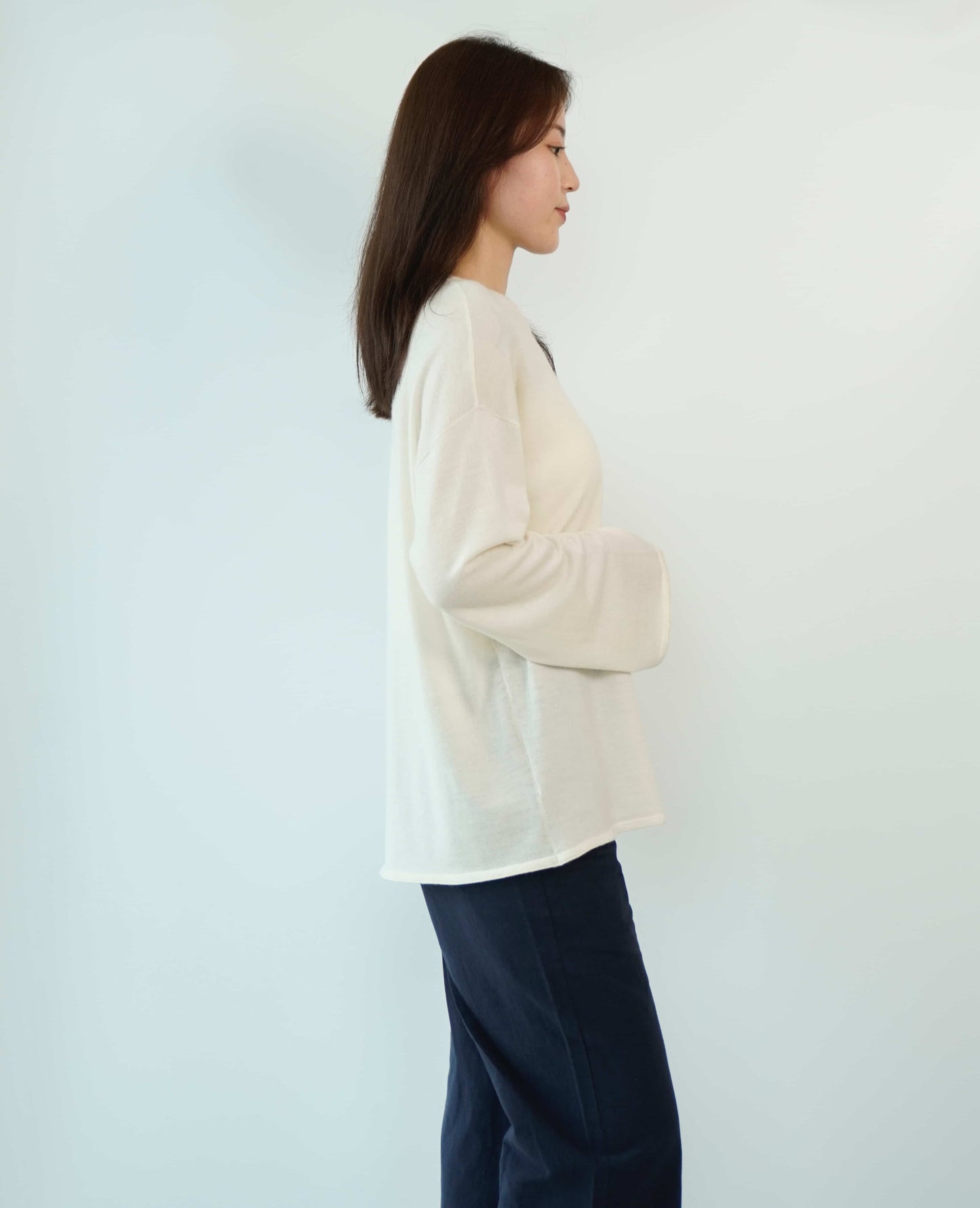 100% cashmere top quality worsted super soft and delicate ladies loose cashmere sweater