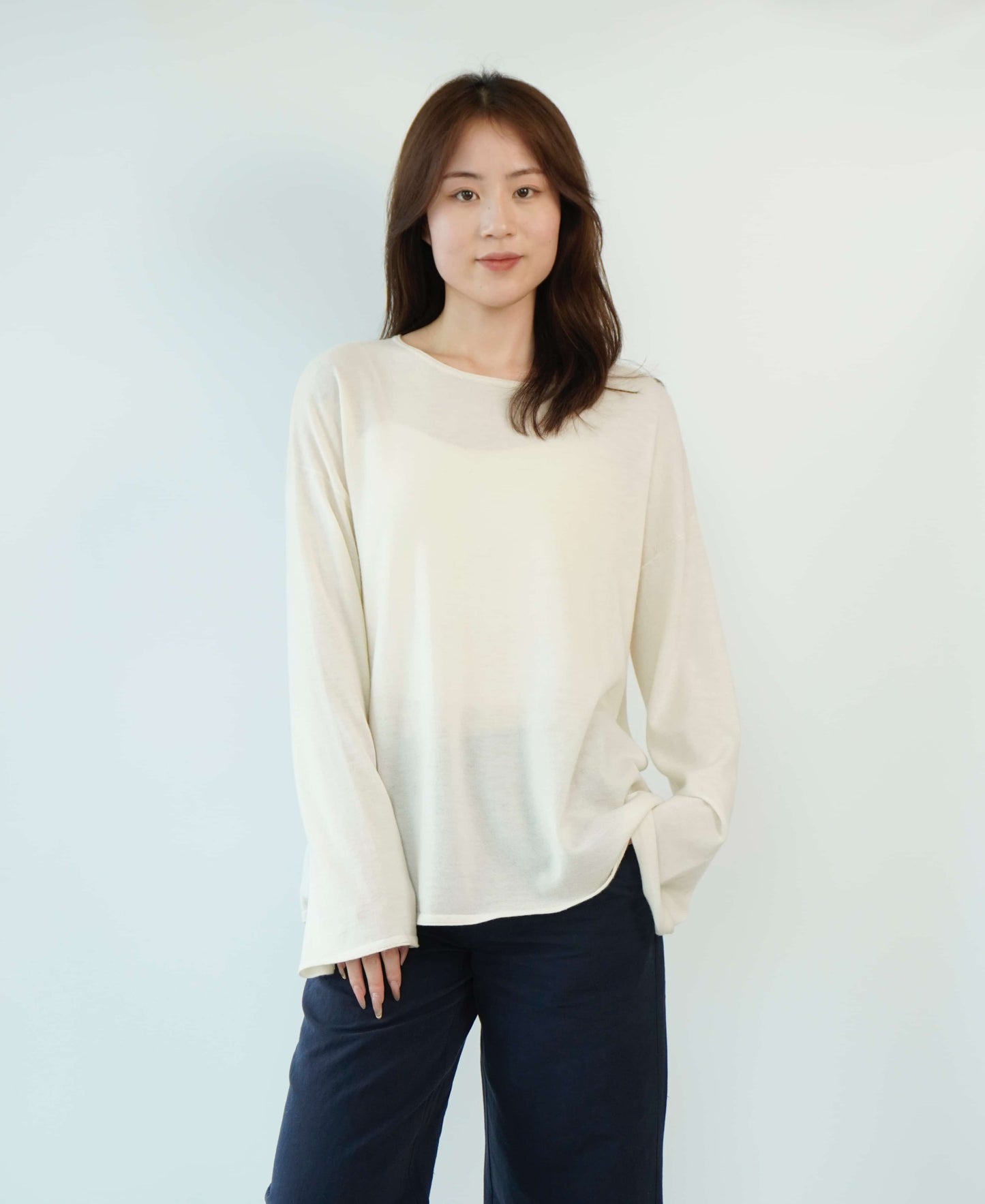 100% cashmere top quality worsted super soft and delicate ladies loose cashmere sweater