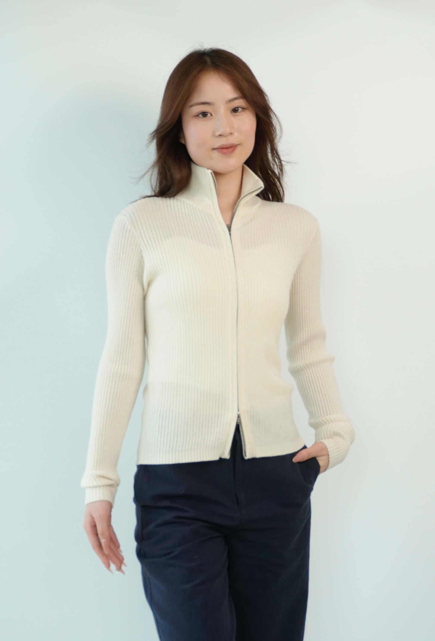 100% Cashmere Top Worsted Ladies Jacket Cashmere Sweater