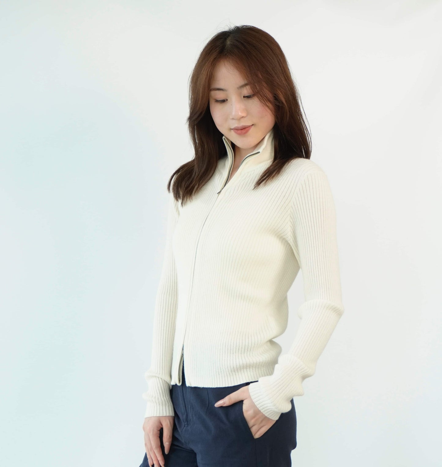 100% Cashmere Top Worsted Ladies Jacket Cashmere Sweater
