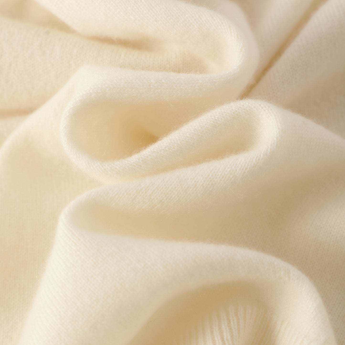 100% Cashmere High Neck Mid Sleeve Elegant Natural Comfort Ladies Cashmere Sweater