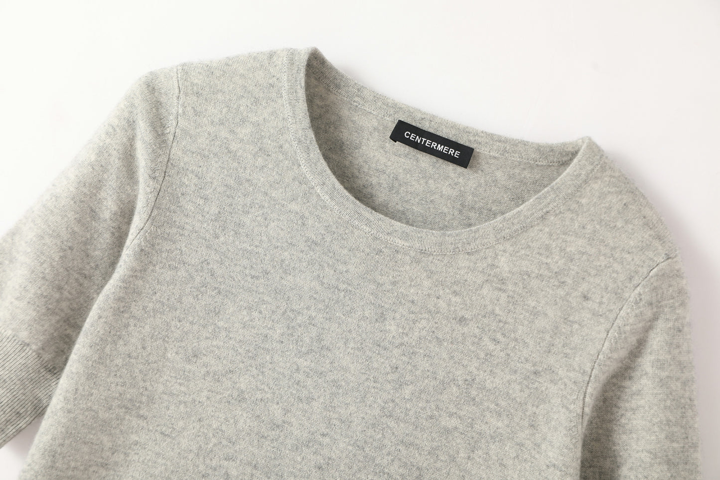 100% Cashmere Short Sleeve Slim Elegant Women's Top