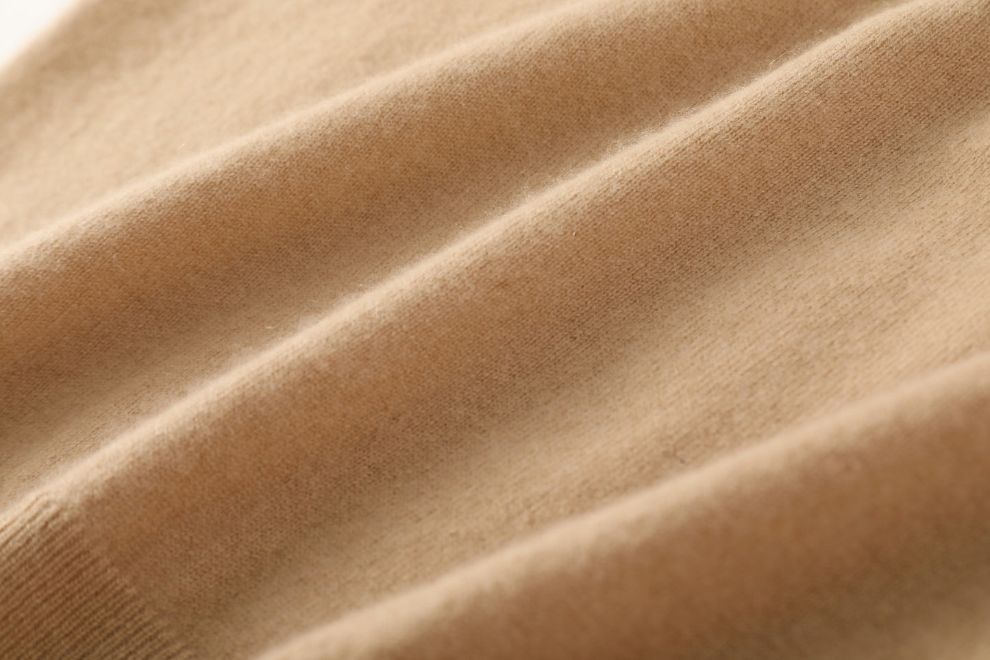 100% Cashmere High Neck Mid Sleeve Elegant Natural Comfort Ladies Cashmere Sweater