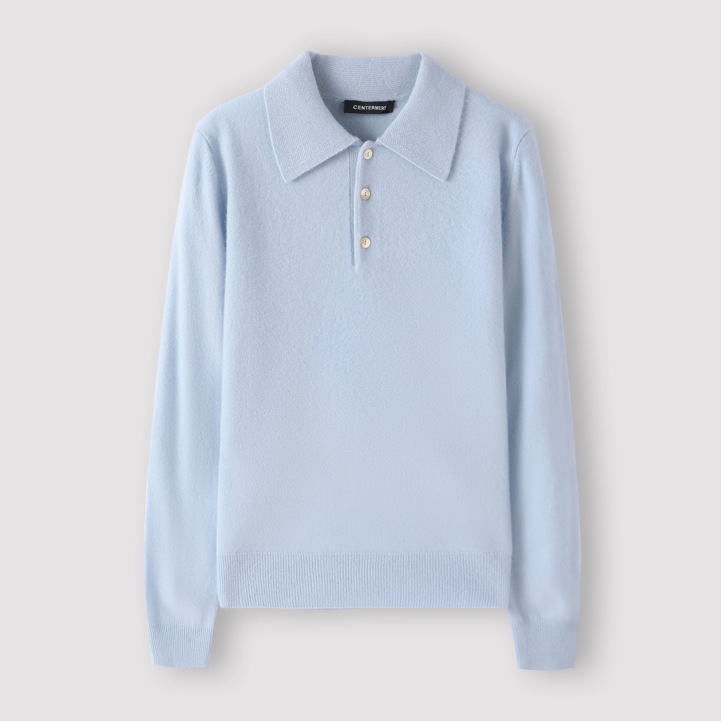 100% cashmere Warm and cozy women's cashmere polo shirt