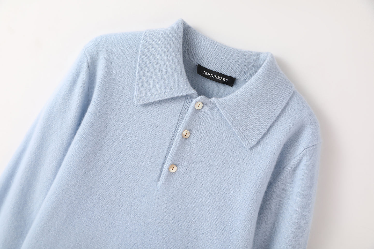 100% cashmere Warm and cozy women's cashmere polo shirt