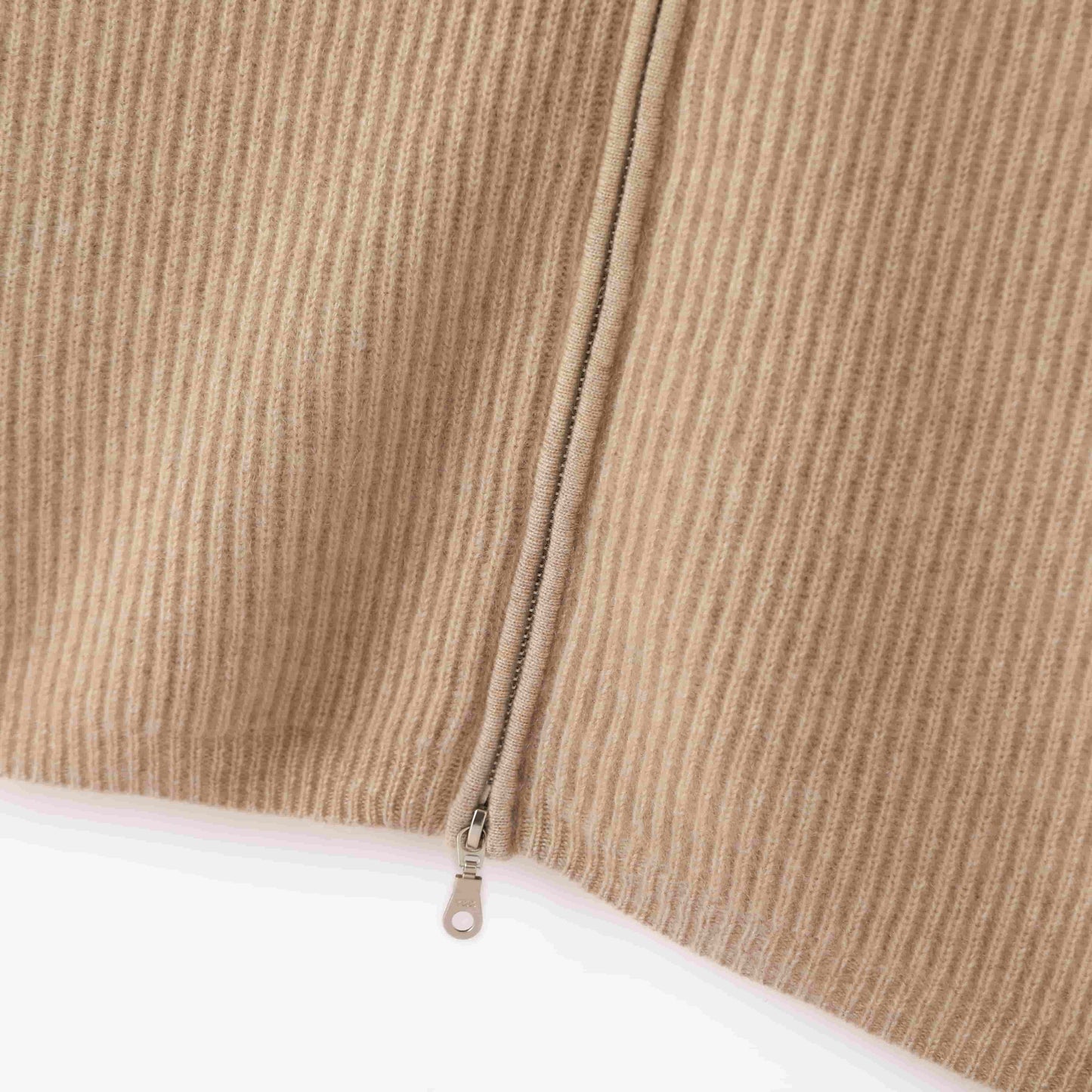 100% cashmere Fashionable warm double head zipper men's cashmere jacket