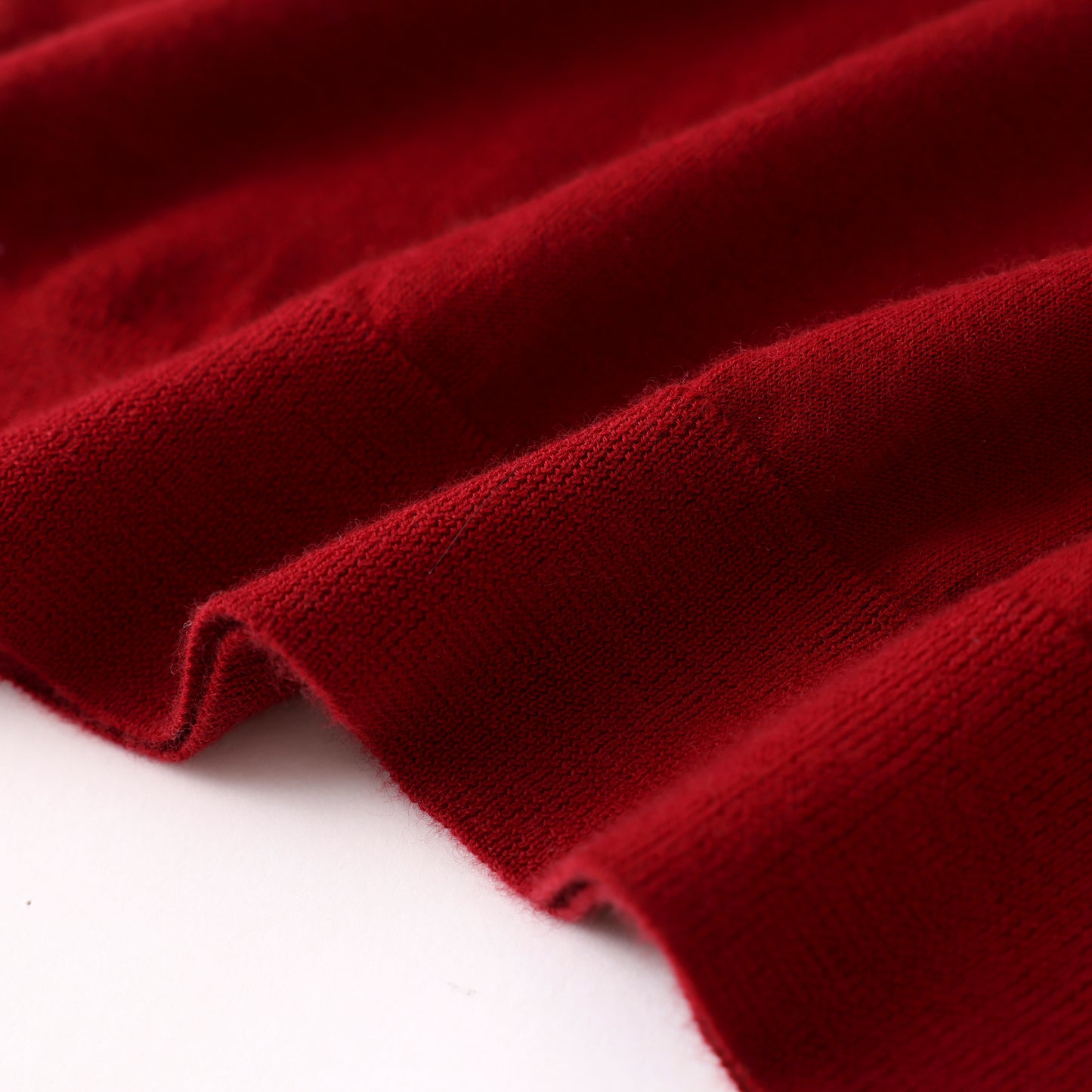 100% Cashmere Polo Neck Worsted Craftsmanship Elegant Texture Women's Cashmere Sweater