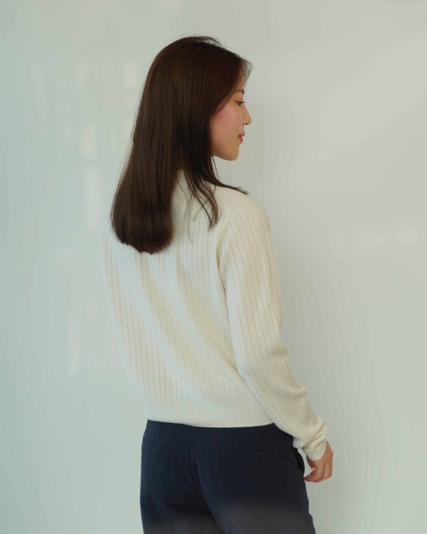 100% Cashmere Elegant Sexy Classic Cardigan Cashmere Sweater
