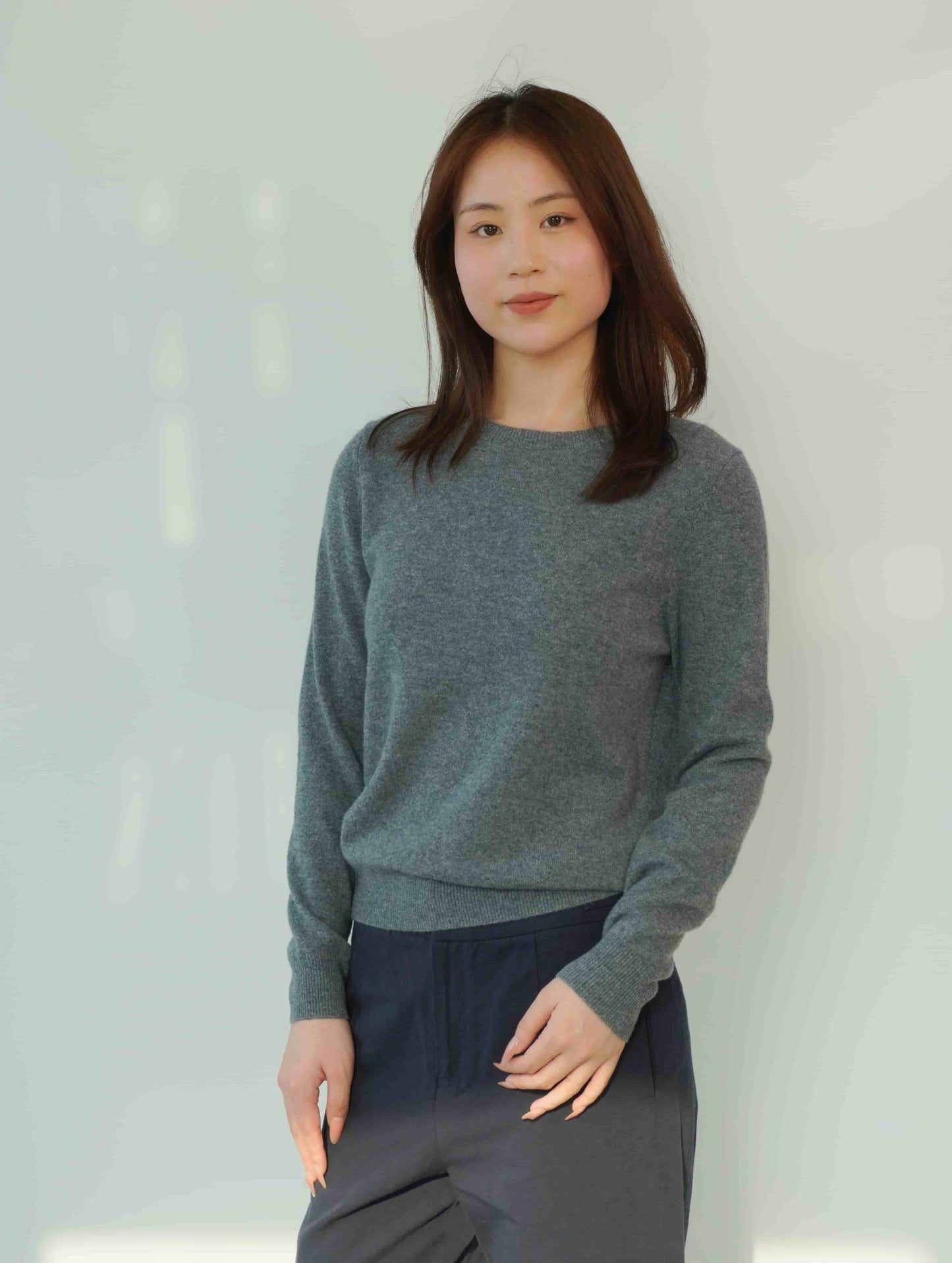 100% Cashmere Crew Neck Classic Soft Warm Exclusive Design Cashmere Sweater