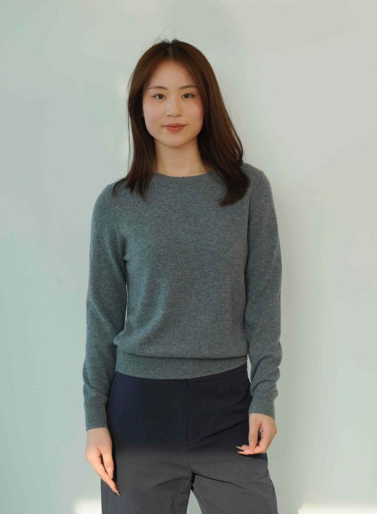 100% Cashmere Crew Neck Classic Soft Warm Exclusive Design Cashmere Sweater