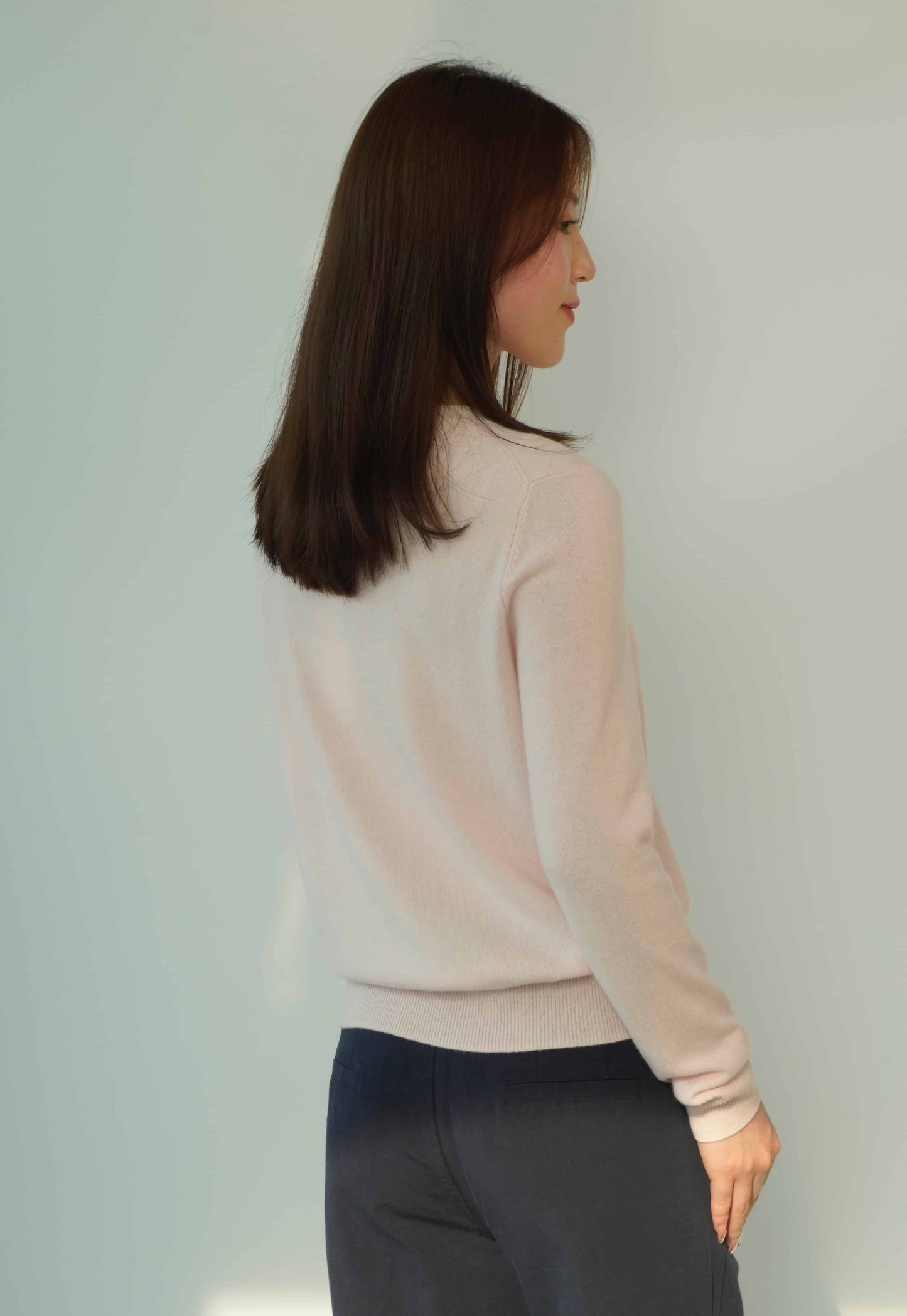 100% Cashmere Crew Neck Classic Soft Warm Exclusive Design Cashmere Sweater