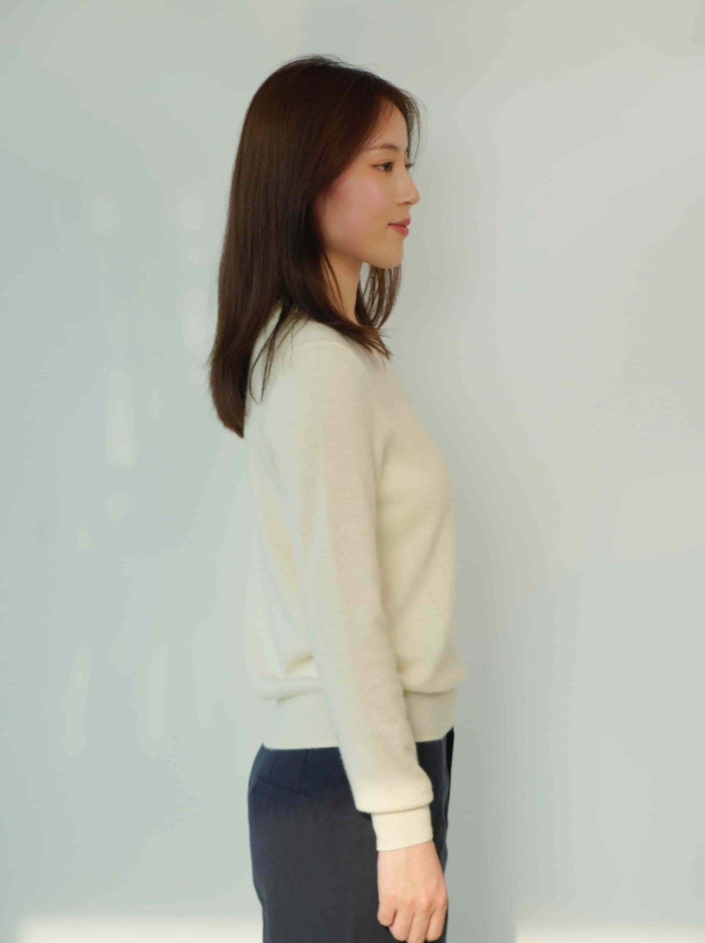 100% Cashmere Crew Neck Classic Soft Warm Exclusive Design Cashmere Sweater