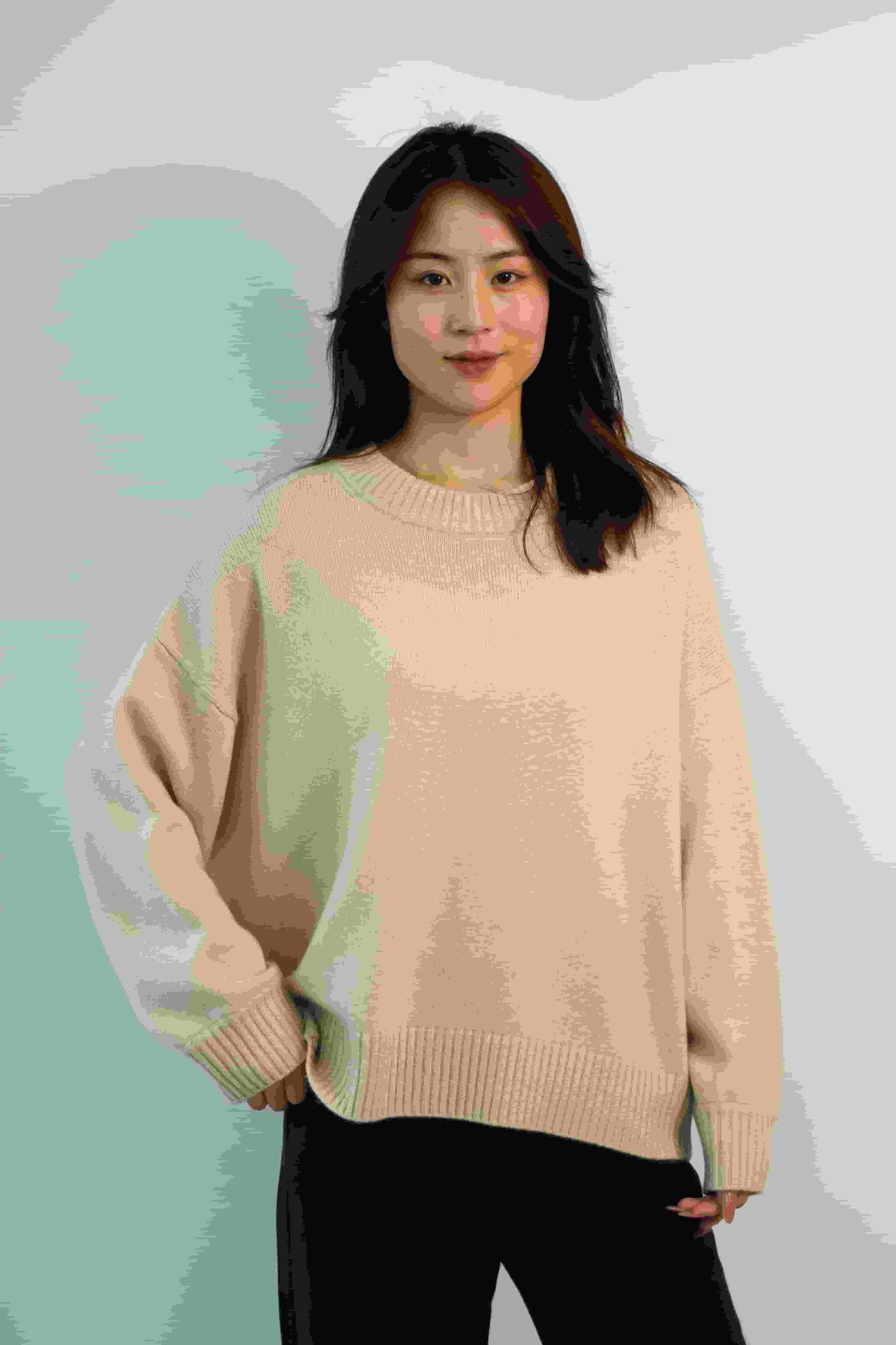 100% Cashmere Loose Fashion Women's Cashmere Sweater