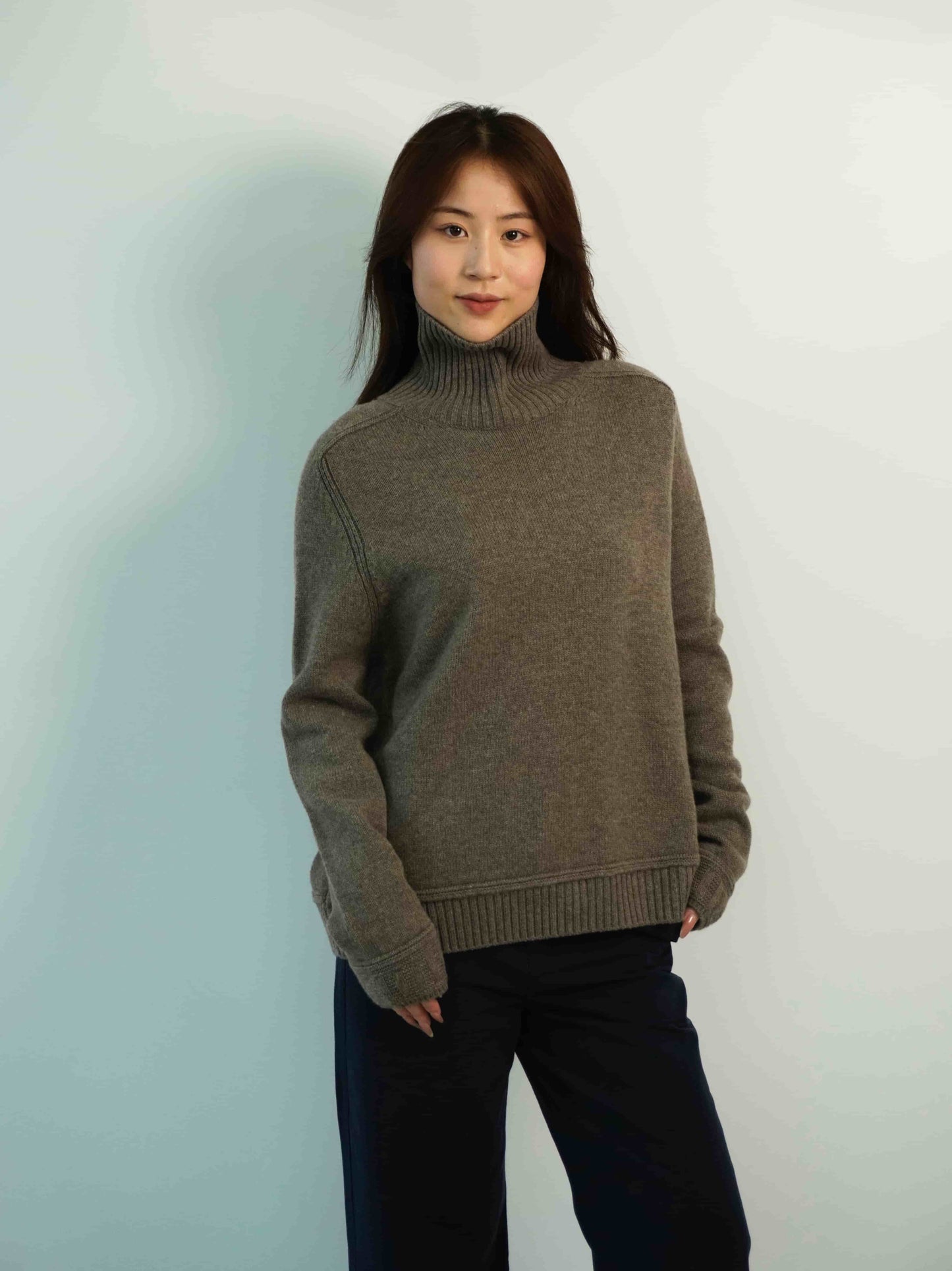100% Cashmere High Neck Fashion Warm Cashmere Sweater