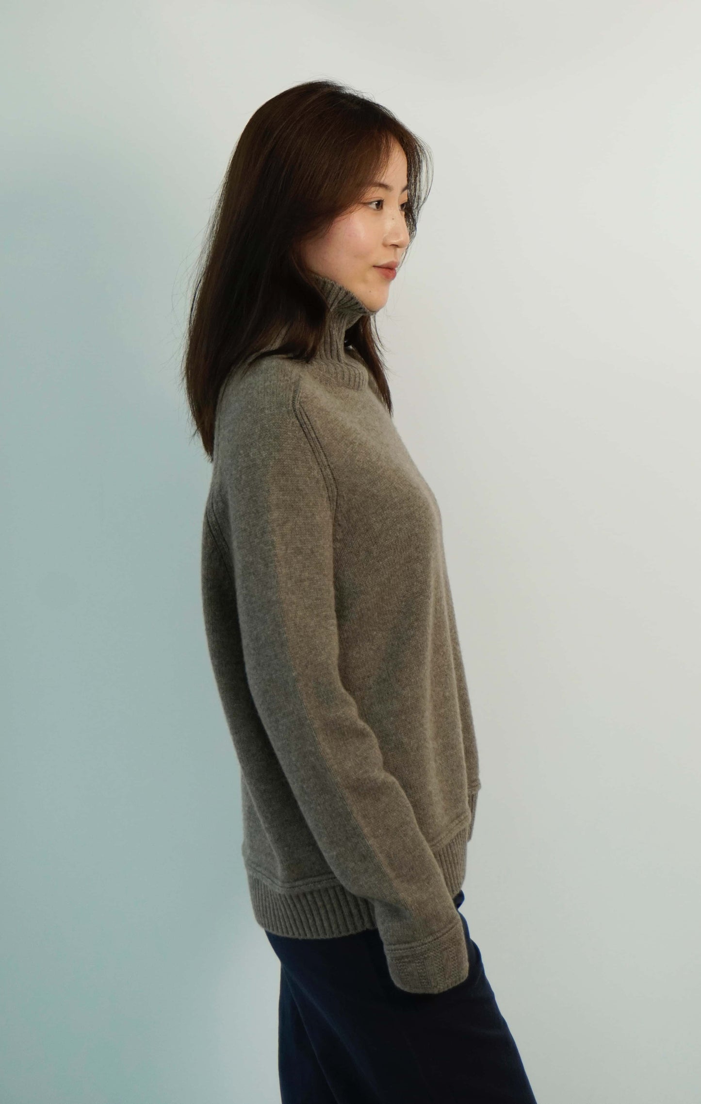 100% Cashmere High Neck Fashion Warm Cashmere Sweater