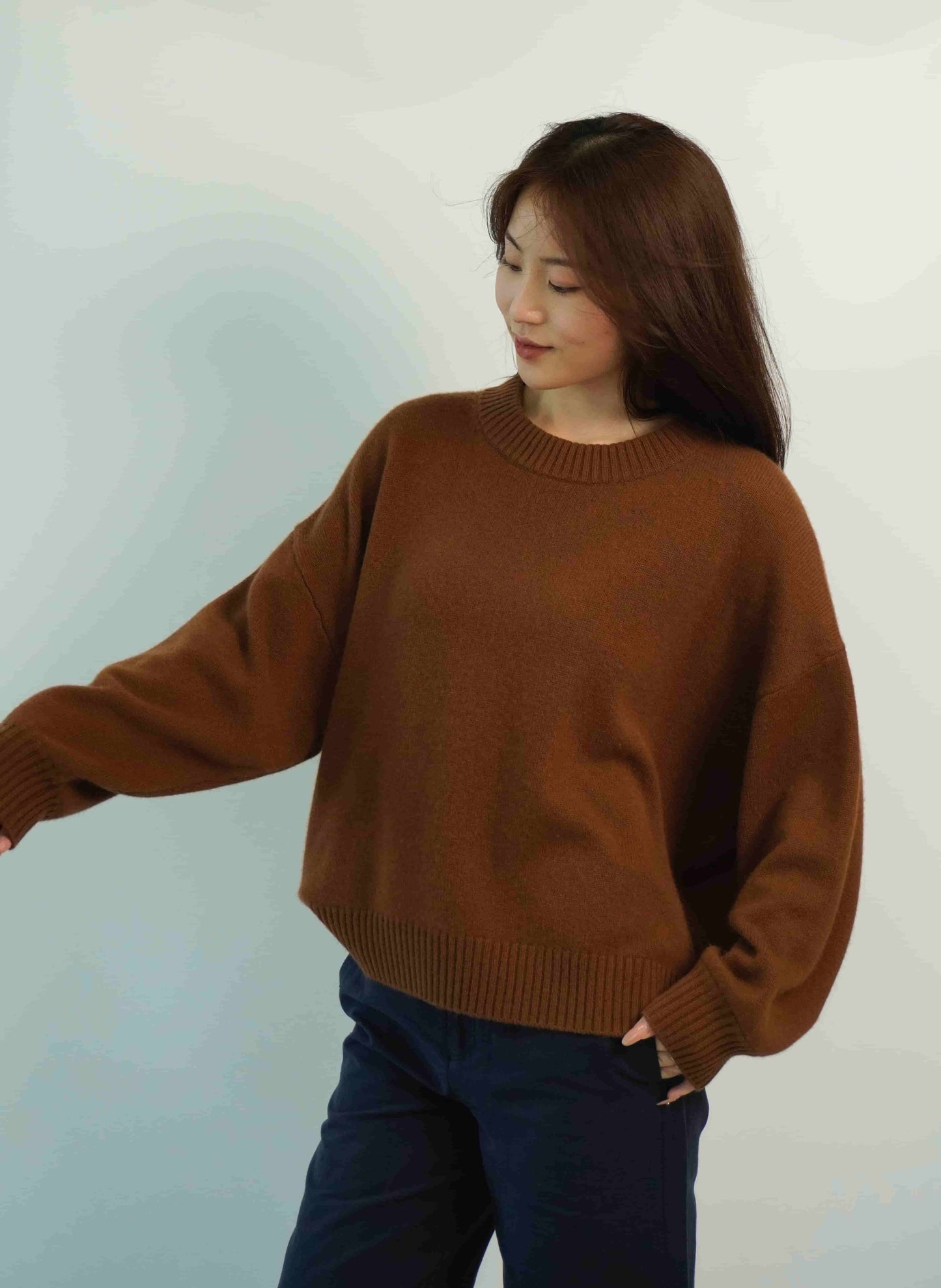 100% Cashmere Loose Fashion Women's Cashmere Sweater