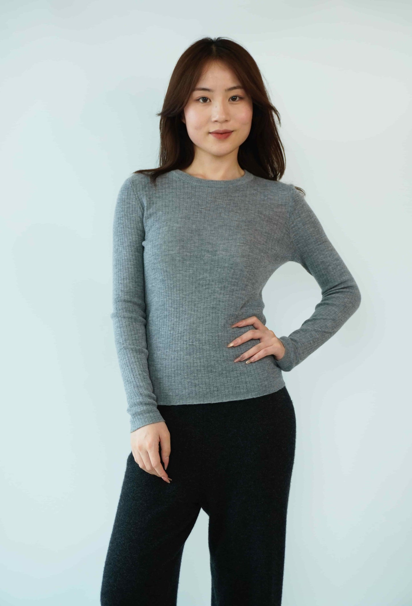 100% Cashmere Soft, cozy, breathable and elegant ladies worsted cashmere sweater