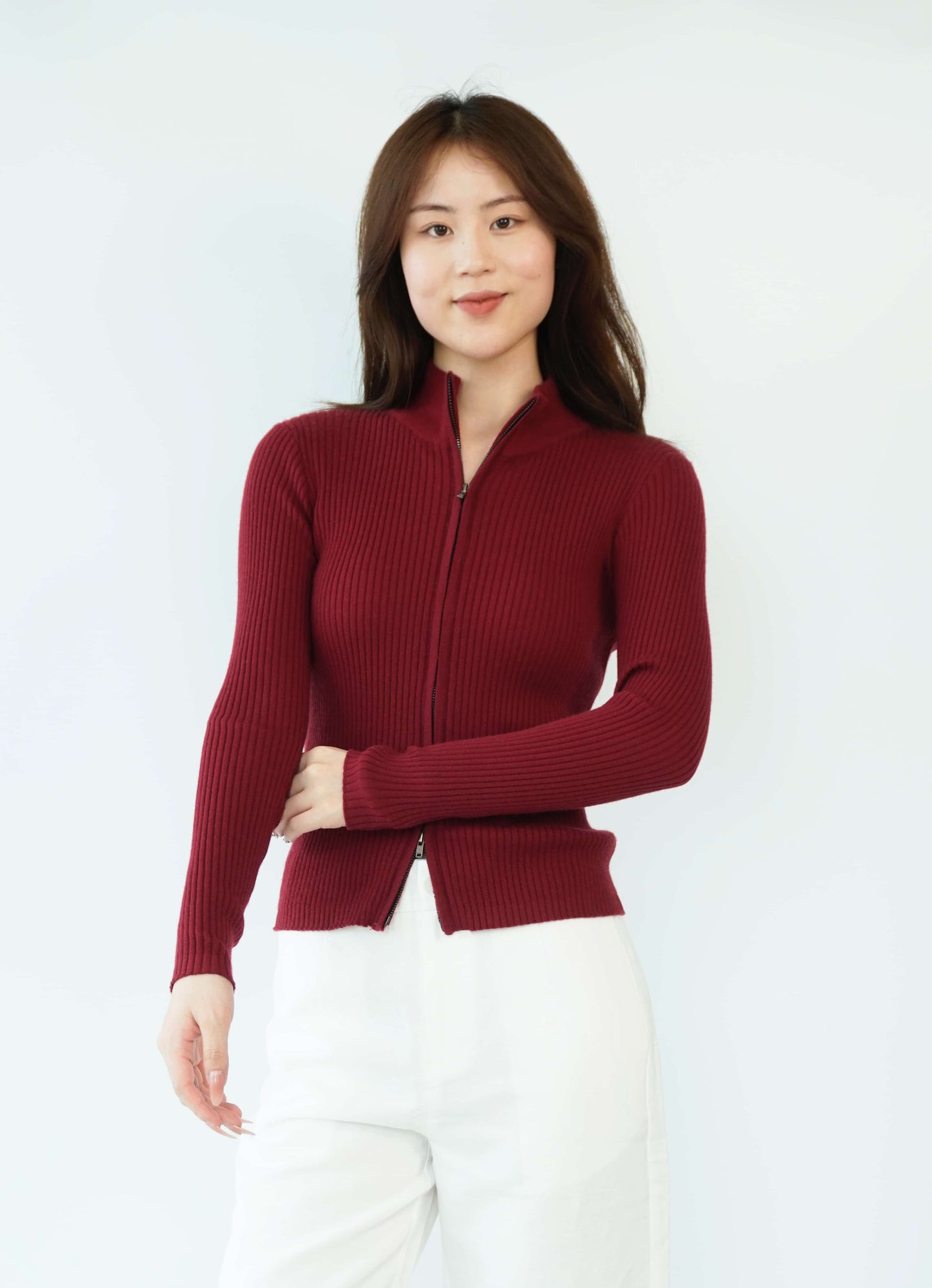 100% Cashmere Top Worsted Ladies Jacket Cashmere Sweater