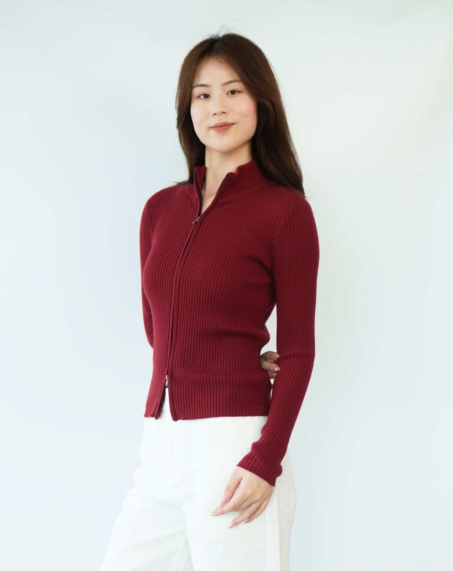 100% Cashmere Top Worsted Ladies Jacket Cashmere Sweater
