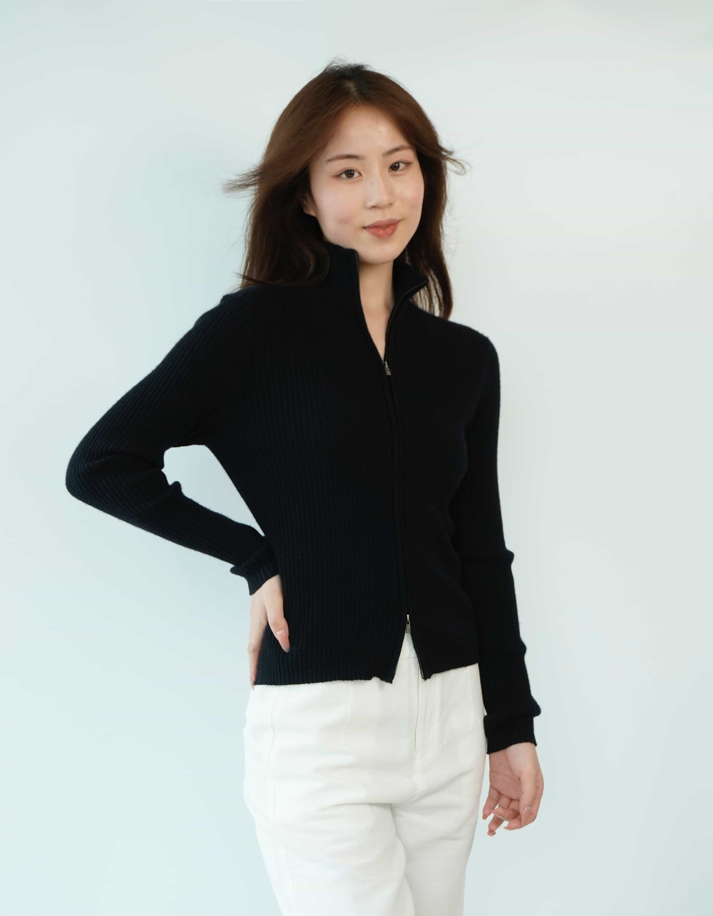 100% Cashmere Top Worsted Ladies Jacket Cashmere Sweater