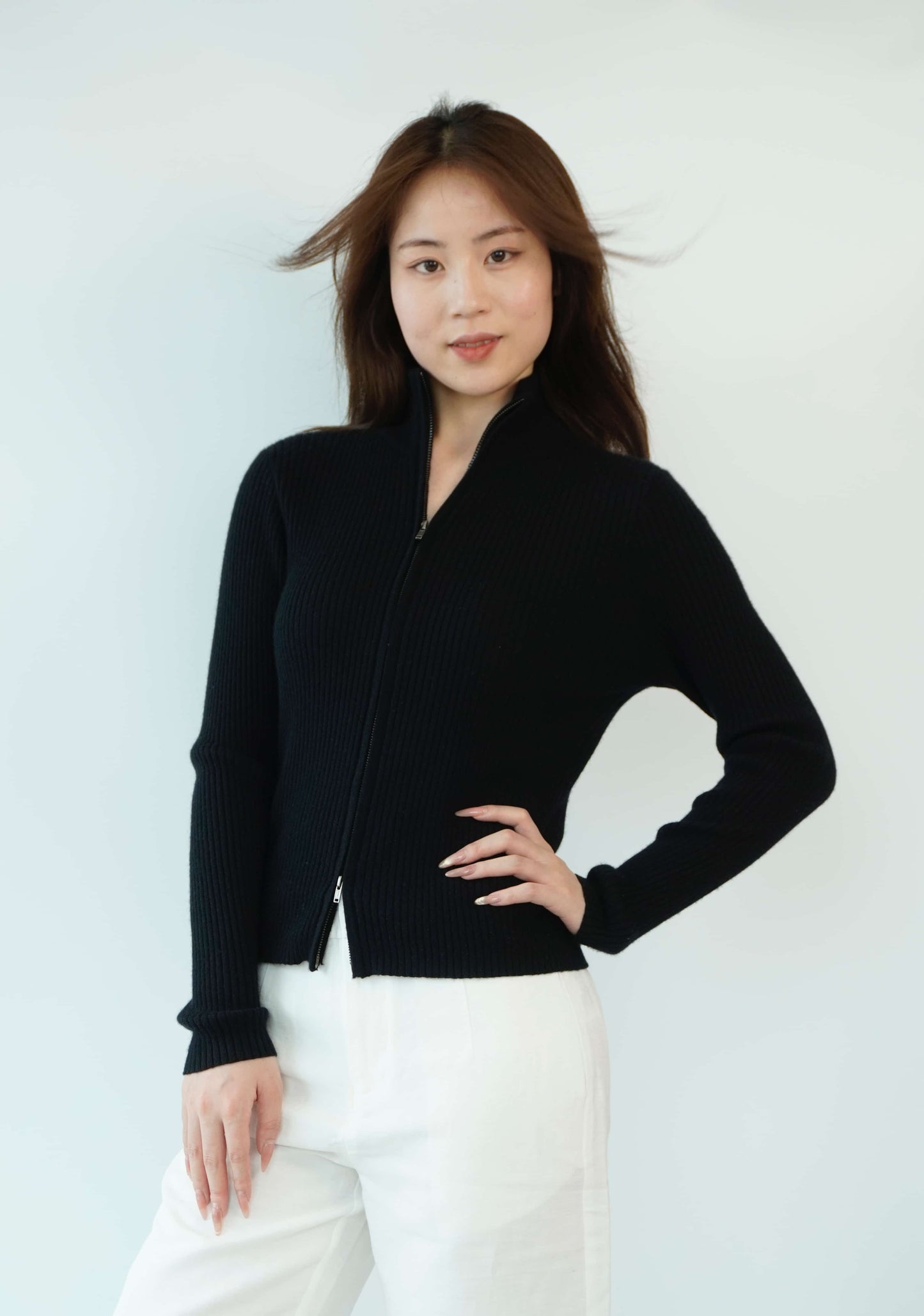 100% Cashmere Top Worsted Ladies Jacket Cashmere Sweater